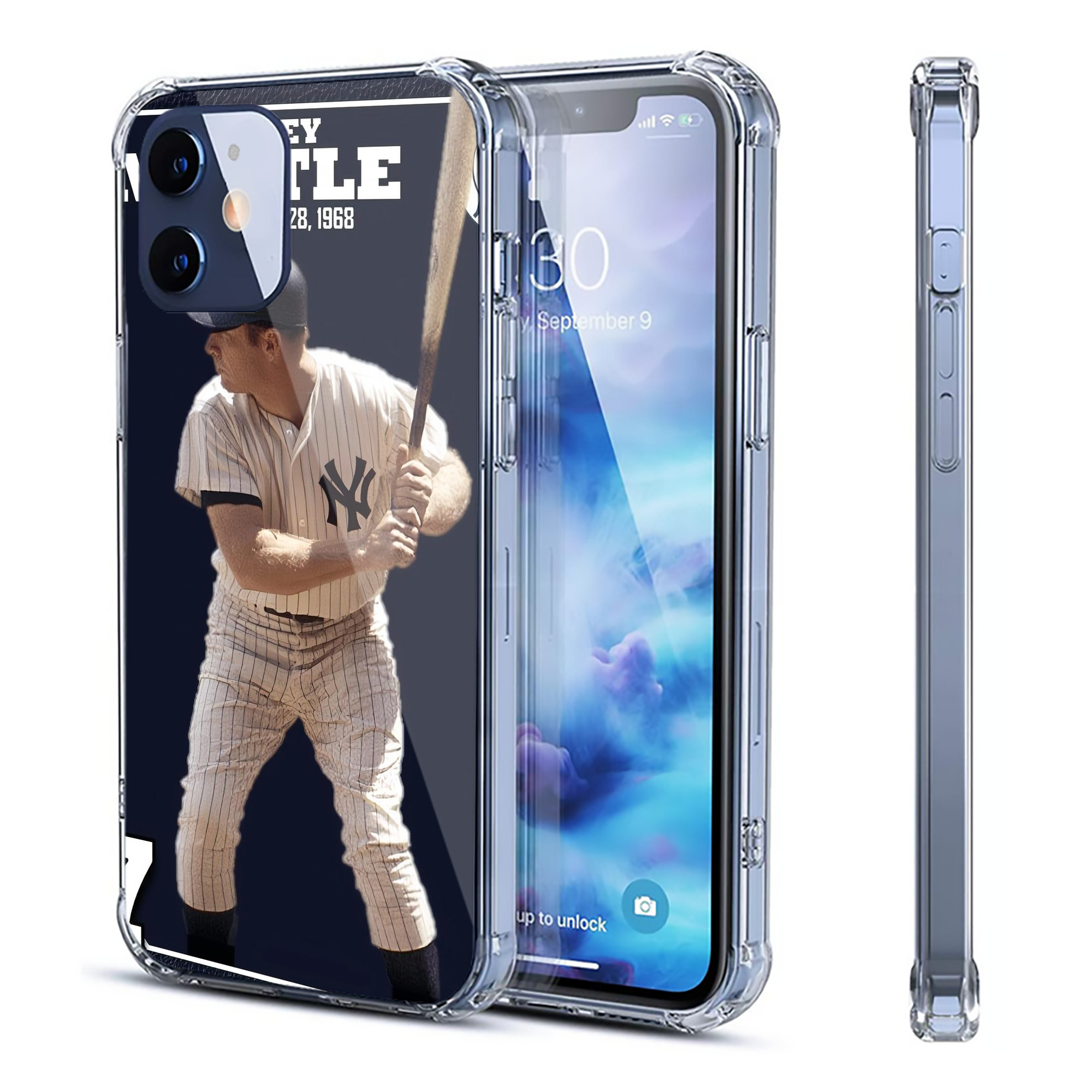 New York Yankees 344 Clear IPhone 12 Case – Soft TPU With UV Print – Enhanced Drop Protection, Precise Fit, Anti-Fingerprint, Customizable Design, Scratch-Resistant, Yellow-Resistant